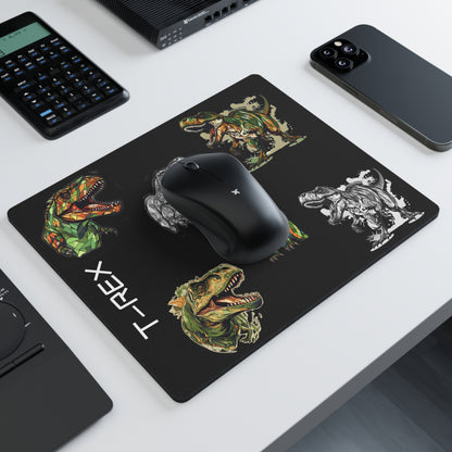 Rectangular Mouse Pad - T-Rex - Black