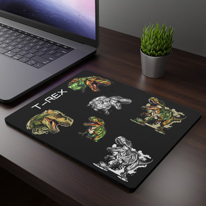 Rectangular Mouse Pad - T-Rex - Black
